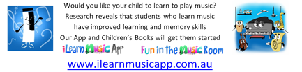 Help your child to learn how to play music with our app and children's books to them started - I Learning Music and Fun in the Music Room
