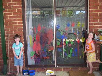 fantastic painting on the window!